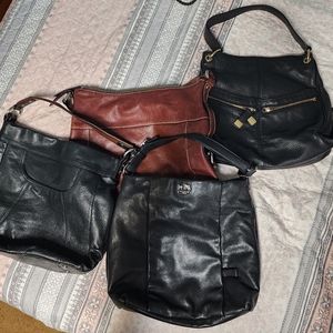 Bundle of 4 designer shoulder bags